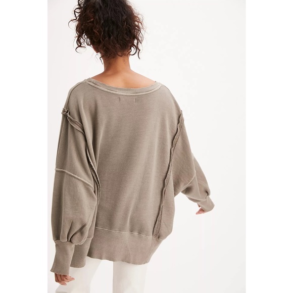 COPY - Re-Stocked - Free people We The Free CAMDEN sweatshirt - Picture 3 of 4